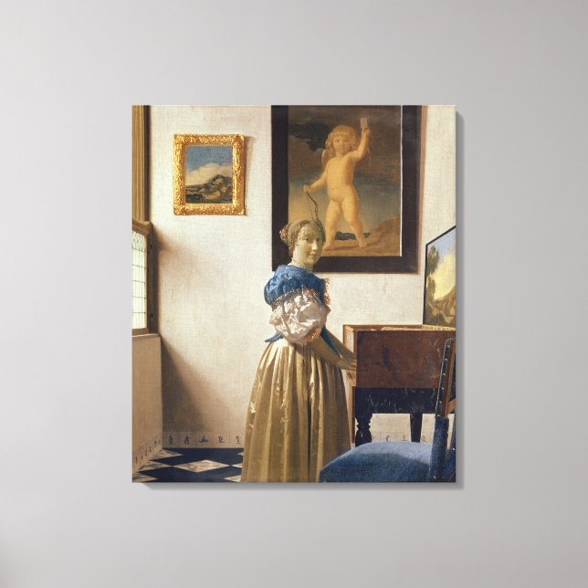 Toile Dame debout à la Virginal, vers 1672-73 (Recto)