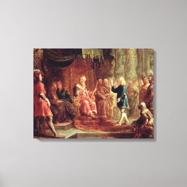 Toile Daniel interprète le premier rêve de Nebucadnetsar (Recto)