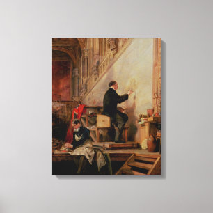 Toile Daniel Maclise peignant sa peinture murale