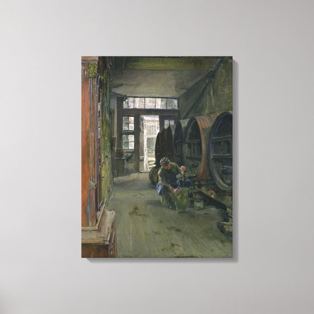 Toile Dans l'usine de vinaigre à Hambourg, 1891 (Recto)