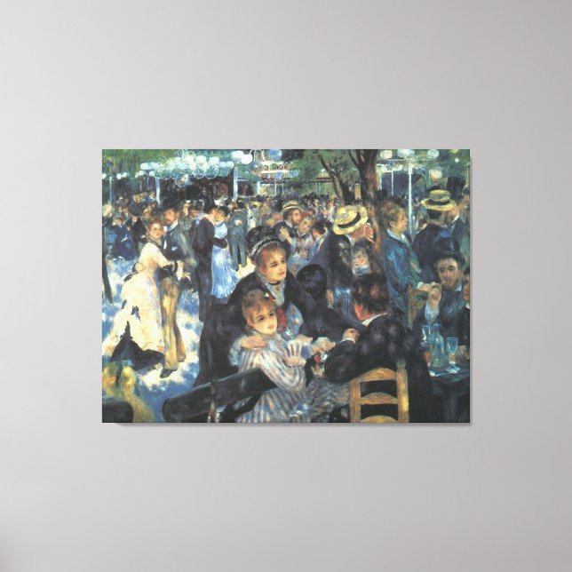 Toile Danse au Moulin de la Galette par Renoir (Recto)