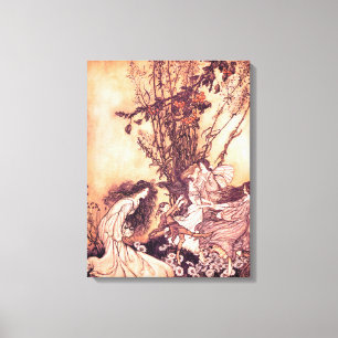 Toile Danse avec Fairies Arthur Rackham Illustration