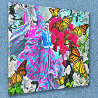 Danse avec Fleurs et Papillons PV01 Art