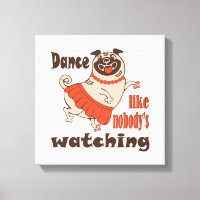 Danse comme personne ne regarde poule Carlin chien