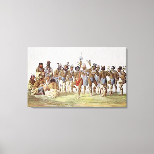 Toile Danse de guerre des Sauks et des Renards (Recto)