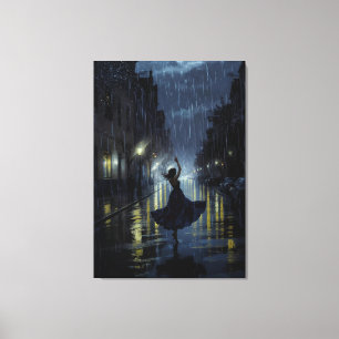 Toile Danse de pluie de minuit