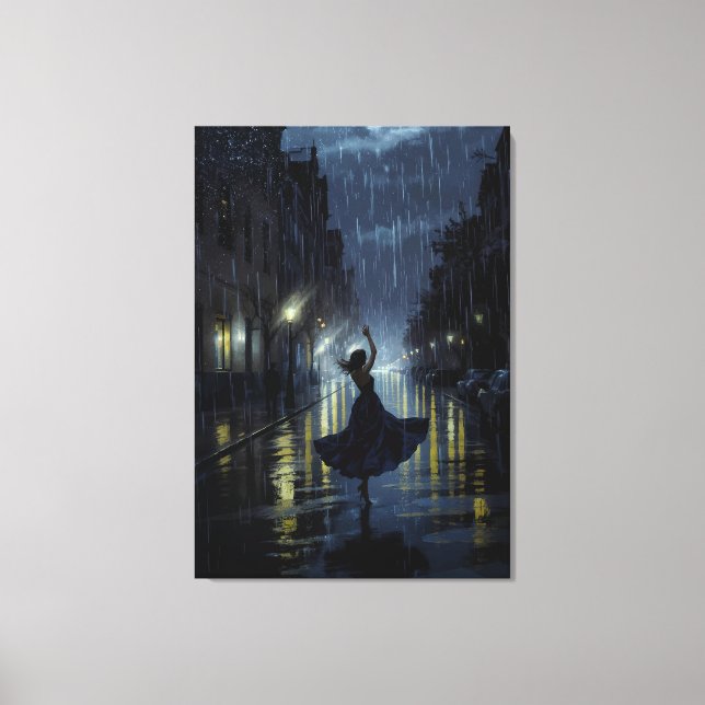 Toile Danse de pluie de minuit (Recto)