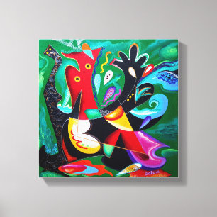 Toile Danse de Taino, art de Porto Rico