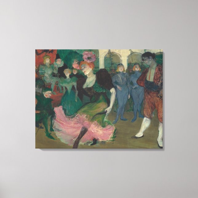 Toile Danser le Bolero - Peinture Toulouse-Lautrec (Recto)