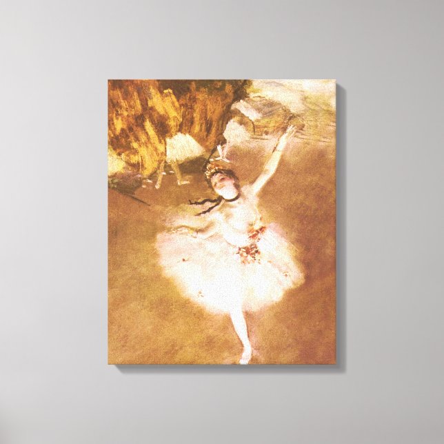 Toile Danseur de ballet Diplôme de la peinture étoile (Recto)