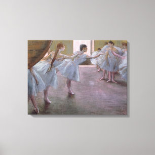 Toile Danseurs d'Edgar Degas   à la répétition,
