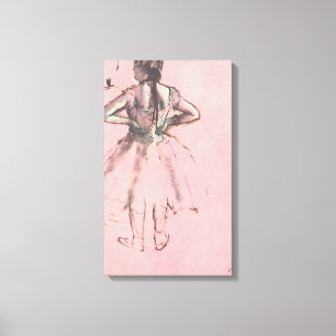Toile Danseuse de dos, mains sur les hanches par Edgar D