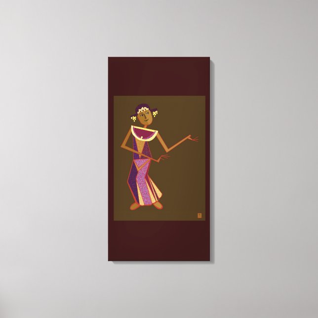 Toile Danseuse thaïlandaise - dame (Recto)