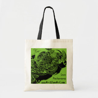 Toile d'araignée et sac d'épicerie réutilisable de