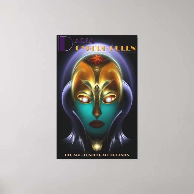 Toile Daria Cyborg Queen Canvas Imprimer (Recto)