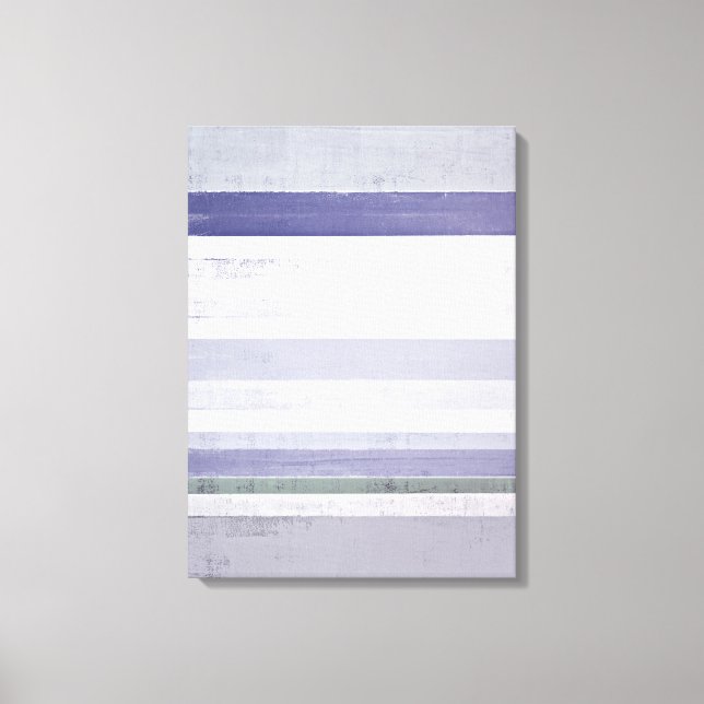 Toile d'art Abstrait 'Grape' violet et gris Imprim (Recto)