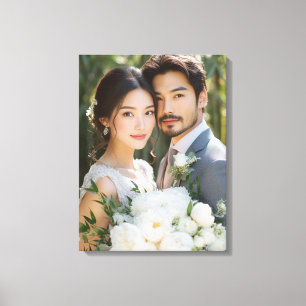 Toile d'art de photo de mariage