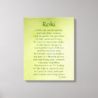 Toile d'art poème Reiki