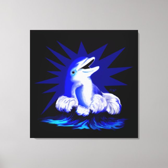 Toile Dauphin souriant (Recto)