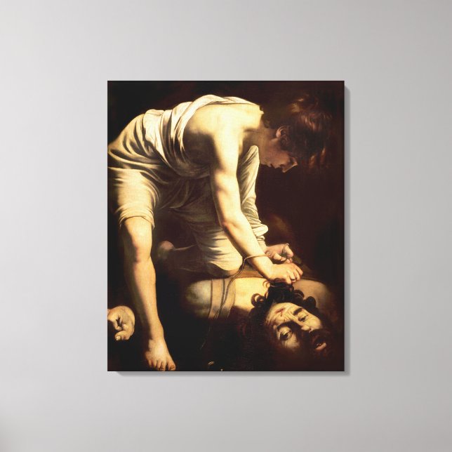 Toile David et Goliath - Caravaggio c.1610 (Recto)