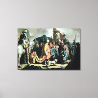 David Offrant le chef de Goliath au roi Saul