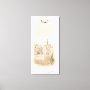 Toile David Old City Jérusalem Israël Peinture artistiqu
