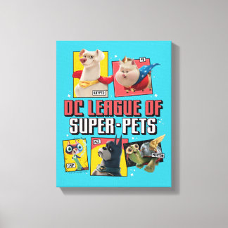 Toile DC League of Super-Pets Character Panels