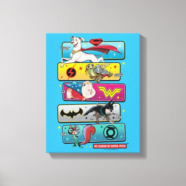 Toile DC League of Super-Pets Panels (Recto)