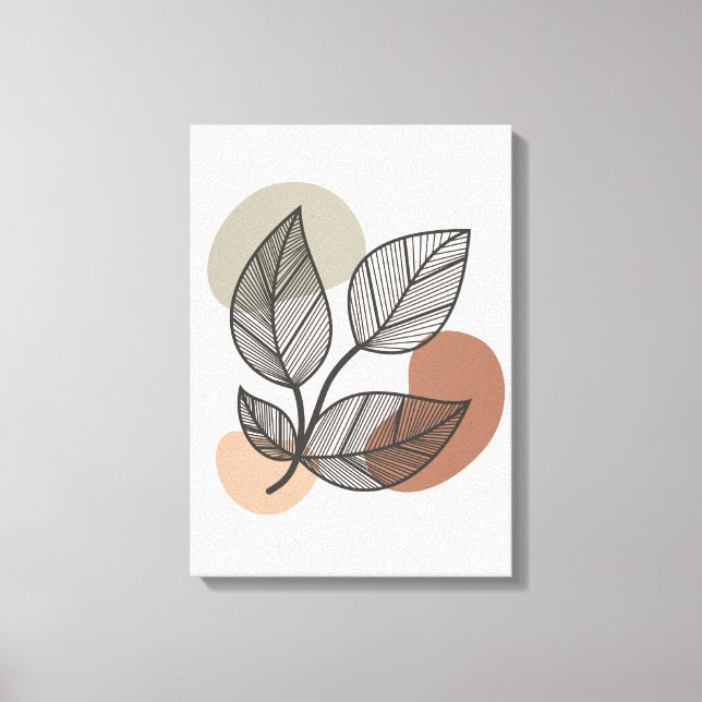 Toile de Boho Abstrait Terre (Recto)