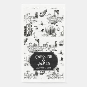 Toile de Boston Serviettes en papier Mariage perso