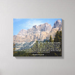 Toile de citation motivationnelle de Theodore Roos