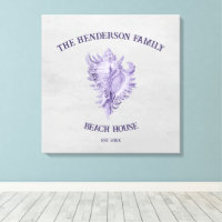 Toile de coquille de conque violet