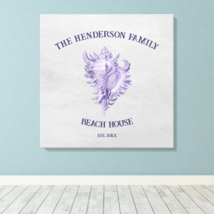 Toile de coquille de conque violet