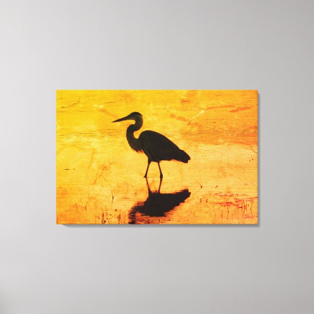 Toile de coucher de soleil Heron Gold (Recto)