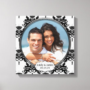 Toile de damas avec votre photo