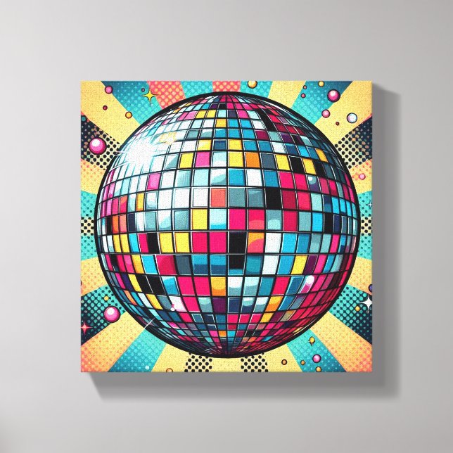 Toile de disco colorée art! (Recto)