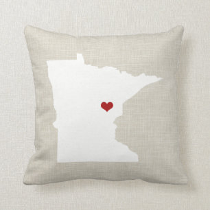 Toile de Faux de coussin d'état du Minnesota