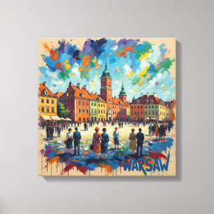 Toile de fond artistique de la place de la vieille