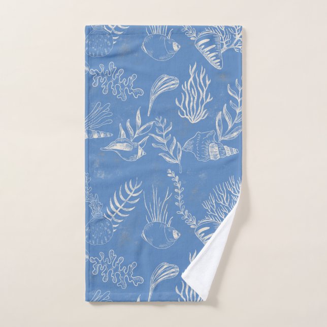 Toile de fond élégante vert de mer (Serviette à main)