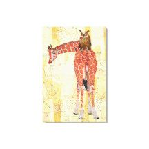 Toile de girafe et d'hibou