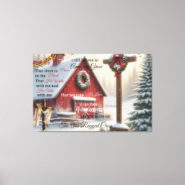 Toile de grange rustique Je crois toujours en Grac