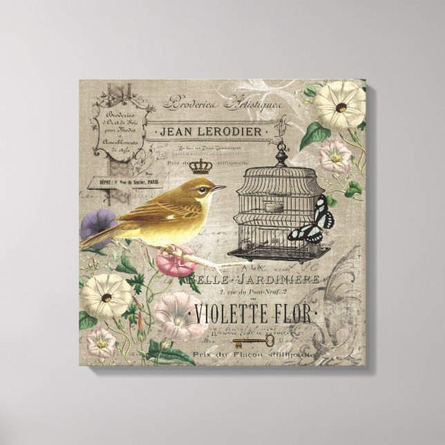 Toile de jardin français vintage (Recto)