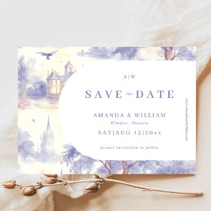 Toile de Jouy Art Wedding Save The Date