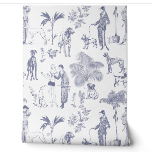 Toile De Jouy City Vintages Hintergrundbild Tapete