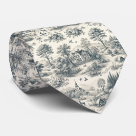 Toile de Jouy Countryside Neck Tie | Klassisch Krawatte