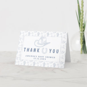 Toile De Jouy Cowboy Baby Shower Danke