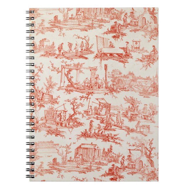 Toile de Jouy, die Prozesse von manuf Notizblock (Vorderseite)