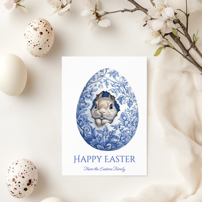 Toile De Jouy Happy Oaster Grußkarte Karte (Von Creator hochgeladen)
