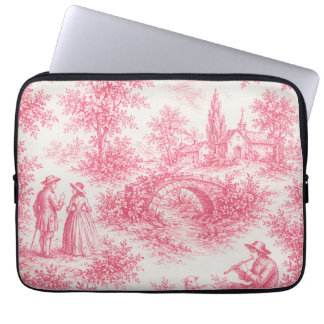 Toile de Jouy Laptop-Hülle Laptopschutzhülle