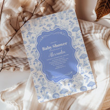 Toile De Jouy Mushrooms Woodland Babydusche